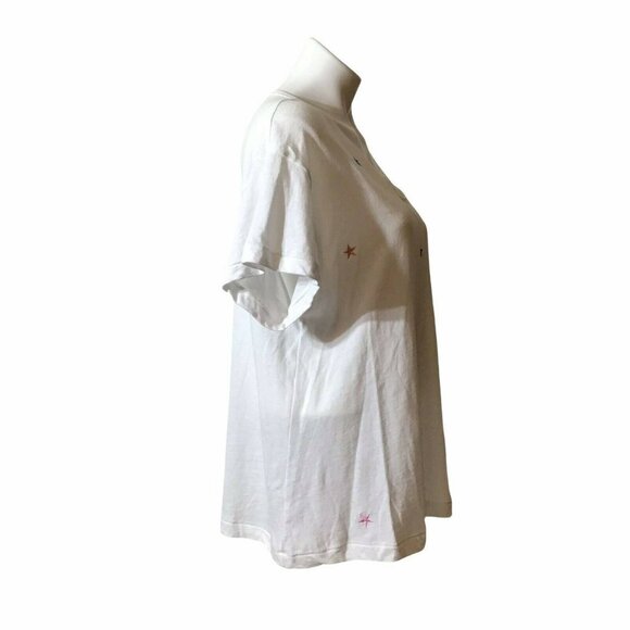 WILDFOX Starlet Embroidery Cotton Jersey Rivo Tee Womens Size Small - Picture 6 of 7